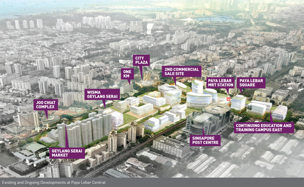 Paya Lebar Central plans as outlined by URA
