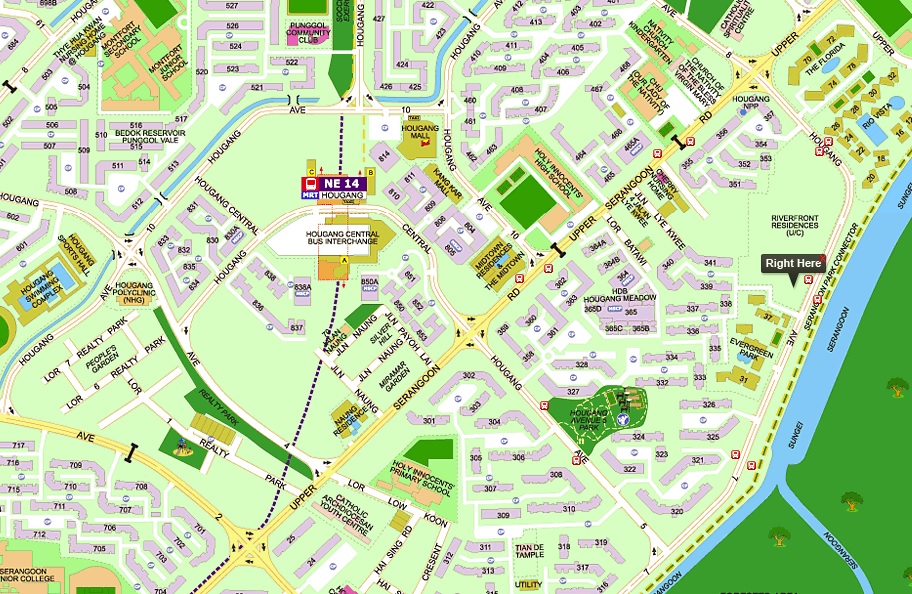 Riverfront Residences Location Map