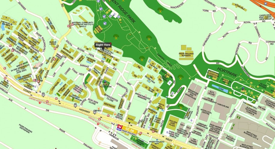 Kent Ridge Hill Residences Location Map