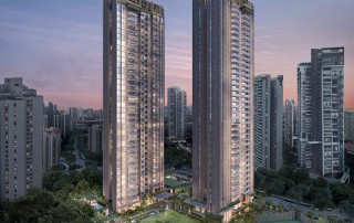 The Avenir is to be built on the site of the former Pacific Mansion. It is developed by Hong Leong Holdings and Guocoland and is close to Great World MRT.