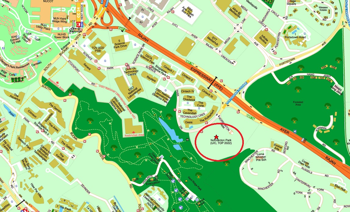 Normanton Park Location Map